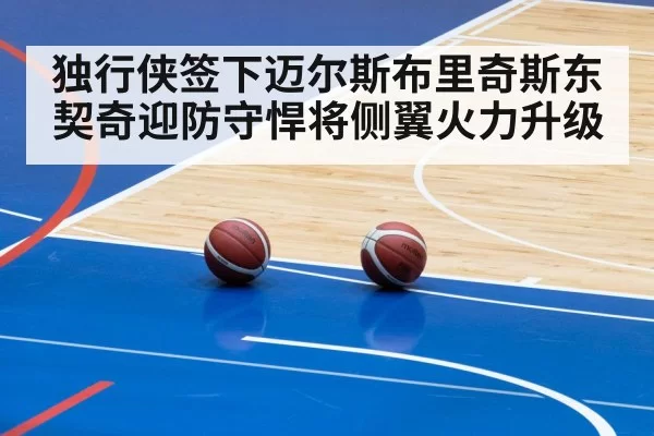 独行侠签下迈尔斯布里奇斯东契奇迎防守悍将侧翼火力升级